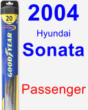 Passenger Wiper Blade for 2004 Hyundai Sonata - Hybrid