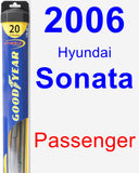 Passenger Wiper Blade for 2006 Hyundai Sonata - Hybrid