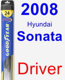 Driver Wiper Blade for 2008 Hyundai Sonata - Hybrid