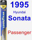 Passenger Wiper Blade for 1995 Hyundai Sonata - Hybrid