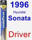 Driver Wiper Blade for 1996 Hyundai Sonata - Hybrid