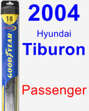 Passenger Wiper Blade for 2004 Hyundai Tiburon - Hybrid