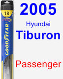 Passenger Wiper Blade for 2005 Hyundai Tiburon - Hybrid