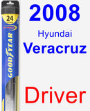 Driver Wiper Blade for 2008 Hyundai Veracruz - Hybrid