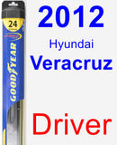 Driver Wiper Blade for 2012 Hyundai Veracruz - Hybrid