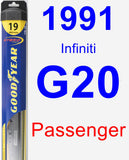 Passenger Wiper Blade for 1991 Infiniti G20 - Hybrid