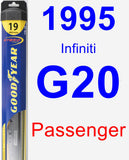 Passenger Wiper Blade for 1995 Infiniti G20 - Hybrid