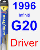 Driver Wiper Blade for 1996 Infiniti G20 - Hybrid