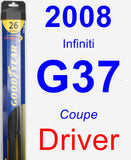 Driver Wiper Blade for 2008 Infiniti G37 - Hybrid