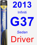 Driver Wiper Blade for 2013 Infiniti G37 - Hybrid