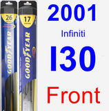 Front Wiper Blade Pack for 2001 Infiniti I30 - Hybrid