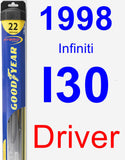 Driver Wiper Blade for 1998 Infiniti I30 - Hybrid