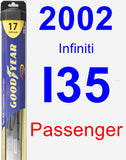 Passenger Wiper Blade for 2002 Infiniti I35 - Hybrid