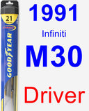 Driver Wiper Blade for 1991 Infiniti M30 - Hybrid