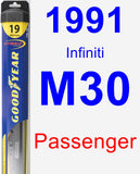 Passenger Wiper Blade for 1991 Infiniti M30 - Hybrid