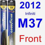 Front Wiper Blade Pack for 2012 Infiniti M37 - Hybrid