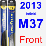 Front Wiper Blade Pack for 2013 Infiniti M37 - Hybrid