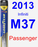 Passenger Wiper Blade for 2013 Infiniti M37 - Hybrid