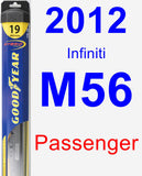 Passenger Wiper Blade for 2012 Infiniti M56 - Hybrid