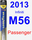 Passenger Wiper Blade for 2013 Infiniti M56 - Hybrid