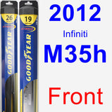 Front Wiper Blade Pack for 2012 Infiniti M35h - Hybrid