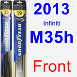 Front Wiper Blade Pack for 2013 Infiniti M35h - Hybrid