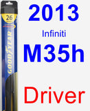 Driver Wiper Blade for 2013 Infiniti M35h - Hybrid