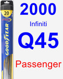 Passenger Wiper Blade for 2000 Infiniti Q45 - Hybrid