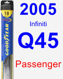 Passenger Wiper Blade for 2005 Infiniti Q45 - Hybrid