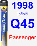 Passenger Wiper Blade for 1998 Infiniti Q45 - Hybrid