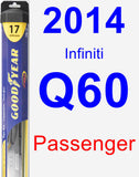 Passenger Wiper Blade for 2014 Infiniti Q60 - Hybrid