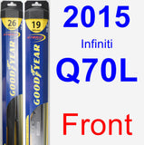 Front Wiper Blade Pack for 2015 Infiniti Q70L - Hybrid