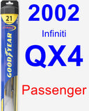 Passenger Wiper Blade for 2002 Infiniti QX4 - Hybrid