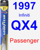 Passenger Wiper Blade for 1997 Infiniti QX4 - Hybrid