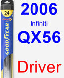 Driver Wiper Blade for 2006 Infiniti QX56 - Hybrid
