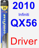 Driver Wiper Blade for 2010 Infiniti QX56 - Hybrid
