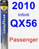 Passenger Wiper Blade for 2010 Infiniti QX56 - Hybrid