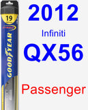 Passenger Wiper Blade for 2012 Infiniti QX56 - Hybrid