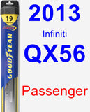 Passenger Wiper Blade for 2013 Infiniti QX56 - Hybrid