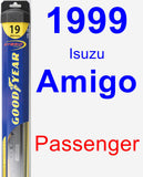 Passenger Wiper Blade for 1999 Isuzu Amigo - Hybrid