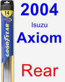 Rear Wiper Blade for 2004 Isuzu Axiom - Hybrid