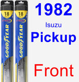 Front Wiper Blade Pack for 1982 Isuzu Pickup - Hybrid