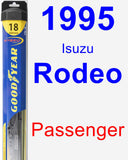 Passenger Wiper Blade for 1995 Isuzu Rodeo - Hybrid