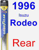 Rear Wiper Blade for 1996 Isuzu Rodeo - Hybrid