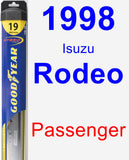 Passenger Wiper Blade for 1998 Isuzu Rodeo - Hybrid