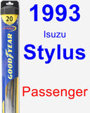 Passenger Wiper Blade for 1993 Isuzu Stylus - Hybrid