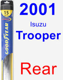 Rear Wiper Blade for 2001 Isuzu Trooper - Hybrid