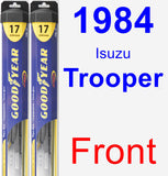 Front Wiper Blade Pack for 1984 Isuzu Trooper - Hybrid