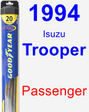 Passenger Wiper Blade for 1994 Isuzu Trooper - Hybrid