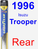 Rear Wiper Blade for 1996 Isuzu Trooper - Hybrid